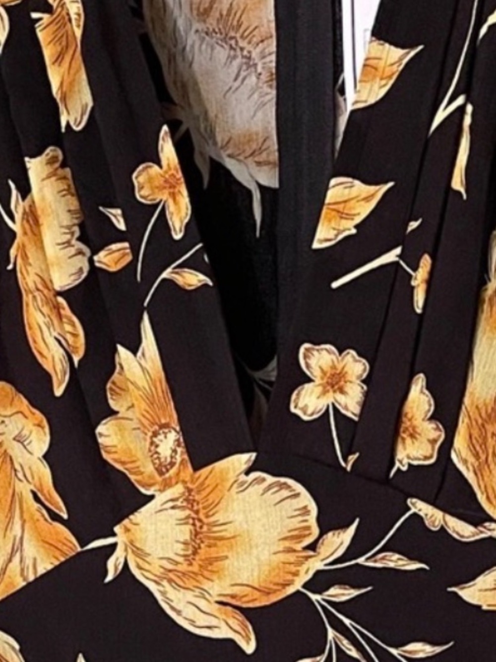 Premier Black and Yellow Floral Maxi Dress - Picture 14 of 15